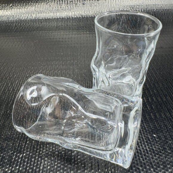 Bormioli Rocco Sorgente Clear Small Barware Glasses Set 2 Shoot Glasses Cups VTG - Picture 4 of 8